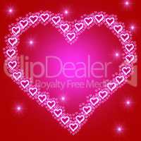 Background Heart Indicates Valentines Day And Backdrop