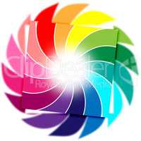 Color Background Means Whirl Whirling And Colourful