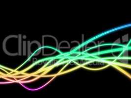 Neon Background Represents Illuminated Glowing And Twist