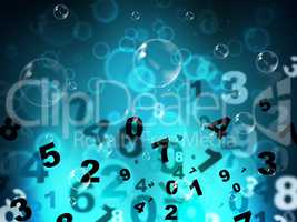 Numbers Mathematics Shows High Tec And Numerical