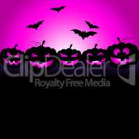 Bats Halloween Means Trick Or Treat And Celebration