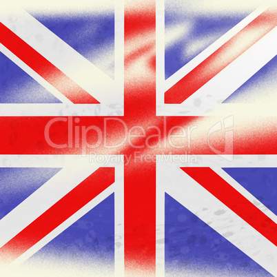 Union Jack Indicates British Flag And Backdrop
