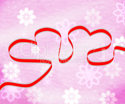 Hearts Background Shows Valentine Day And Backdrop