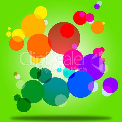 Color Background Indicates Circles Bubble And Orb