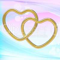 Wedding Rings Represents Heart Shapes And Eternity