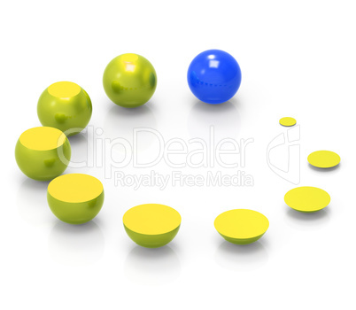 Growth Spheres Indicates Expand Develop And Improve