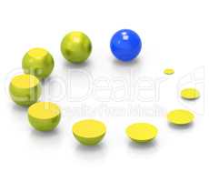 Growth Spheres Indicates Expand Develop And Improve