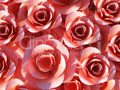 Roses Background Shows Valentines Petals And Valentine