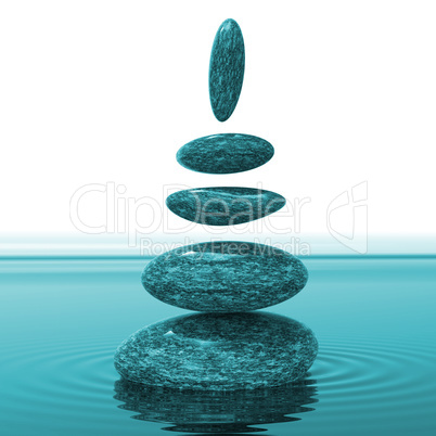 Spa Stones Means Balance Tranquility And Calmness