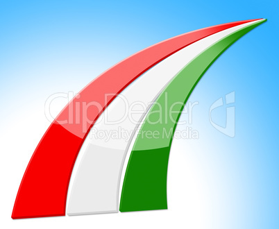 Hungary Flag Means Nationality Patriot And Country