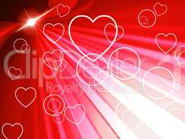 Background Red Means Valentines Day And Backdrop