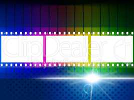 Color Copyspace Means Negative Film And Blank