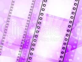Filmstrip Background Represents Text Space And Backgrounds