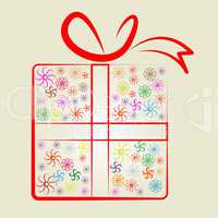 Giftbox Gifts Shows Occasion Surprise And Wrapped