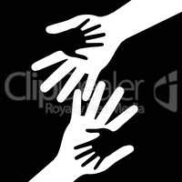 Holding Hands Indicates Black Together And Kid