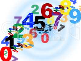 Maths Counting Means Numerical Number And Template