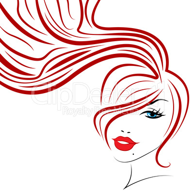 Beauty Hair Indicates Good Looking And Adult