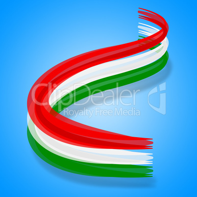 Flag Hungary Represents Patriotism National And Nationality