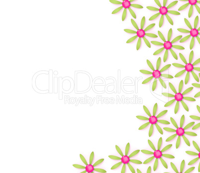 Floral Copyspace Shows Blooming Blank And Bouquet