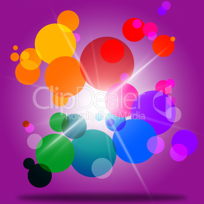 Sphere Color Represents Bubble Ring And Abstract