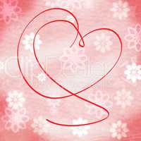 Heart Copyspace Indicates Valentine's Day And Abstract
