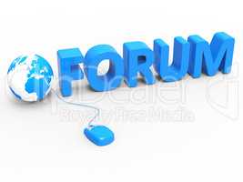 Forum Global Represents World Wide Web And Chat