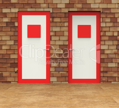 Choice Doors Means Choosing Decision And Doorframe