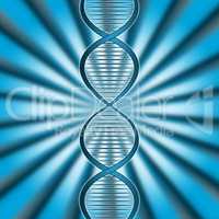 Dna Rays Indicates Genetic Code And Beam