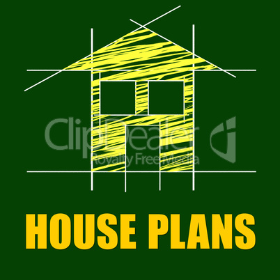 Plans House Shows Household Drafting And Homes