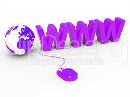 Globe Www Indicates World Wide Web And Globalise