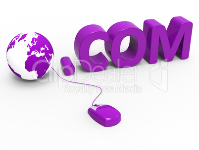 Dot Com Shows World Wide Web And .Com