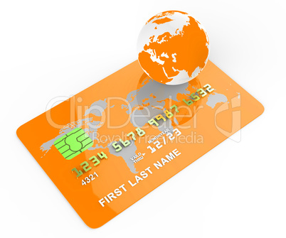 Credit Card Indicates Commerce Retail And Buyer