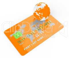 Credit Card Indicates Commerce Retail And Buyer
