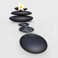 Spa Stones Indicates Pebble Peace And Health