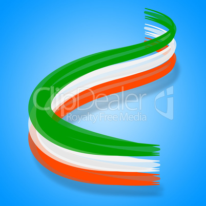 Flag Ireland Shows Patriotism Patriotic And Nationality