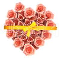 Roses Gift Represents Greeting Romance And Valentines