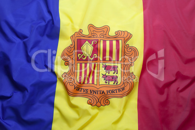 Textile flag of Andorra