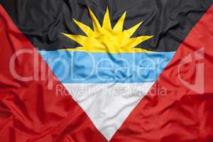 Textile flag of Antigua and Barbuda