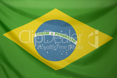 Textile flag of Brazil