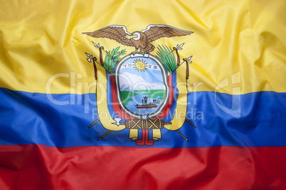 Textile flag of Ecuador