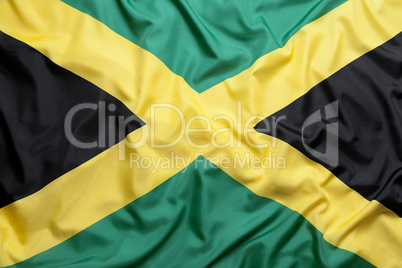 Textile flag of Jamaica