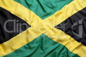 Textile flag of Jamaica