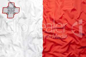 Textile flag of Malta