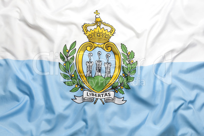 Textile flag of San Marino