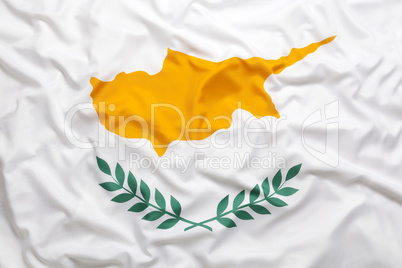 Textile flag of Cyprus