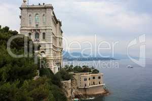 View Monaco neighborhoods. The beautiful Mediterranean Coast. Cote d'Azur