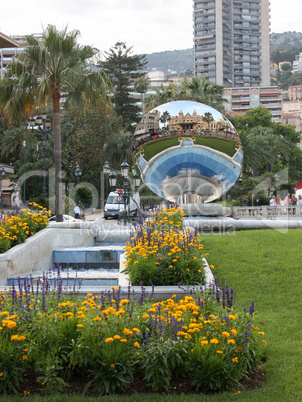 View Monaco neighborhoods. The beautiful Mediterranean Coast. Cote d'Azur
