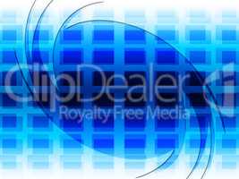 Grid Background Represents Blue Twist And Twirling