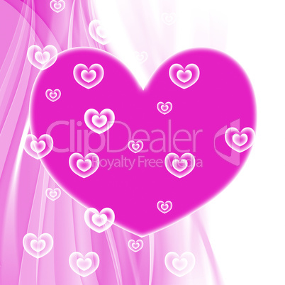 Hearts Background Indicates Valentine Day And Backgrounds