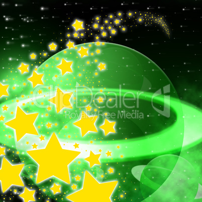 Stars Background Represents Cosmic Space And Abstract